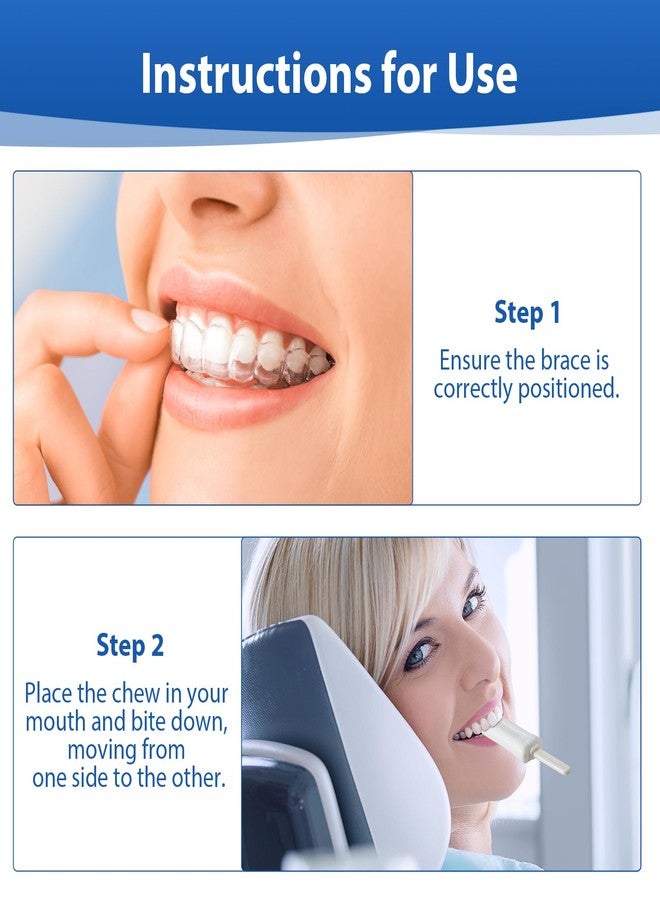 چاي ام يو حاملات صينية تقويم الأسنان من جامعة جيمس ماديسون، قطعتان من أدوات تقويم الأسنان بمقابض، قطعتان من السيليكون على شكل مصاصة، لون أبيض - Image 4